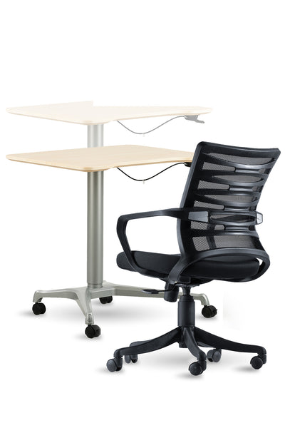 Combo 3, Chair And Table, Table Chair Combo, Chair, Table, Office Table, Office Chair, Ergo Space Furniture
