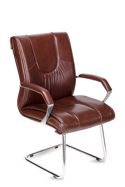 Plush Visitor, Leatherite Chair, Leatherite Mid Back Chair, Office Chair, Office Leatherite Chair, Chair, Ergonomic Chair, Ergo Space Furniture
