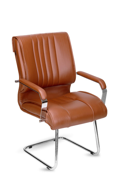 Ample Visitor, Chair, Ergonomic Chair, Office Chair, Leatherite Office Chair, Leatherite Chair, Ergo Space Furniture
