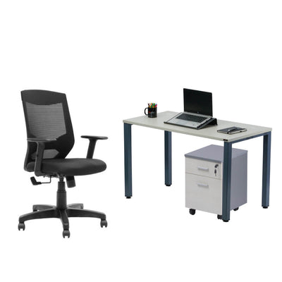 Combo 1, Chair And Table, Table Chair Combo, Chair, Table, Office Table, Office Chair, Ergo Space Furniture
