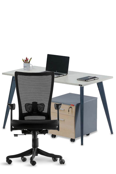 Combo 6, Chair And Table, Table Chair Combo, Chair, Table, Office Table, Office Chair, Ergo Space Furniture