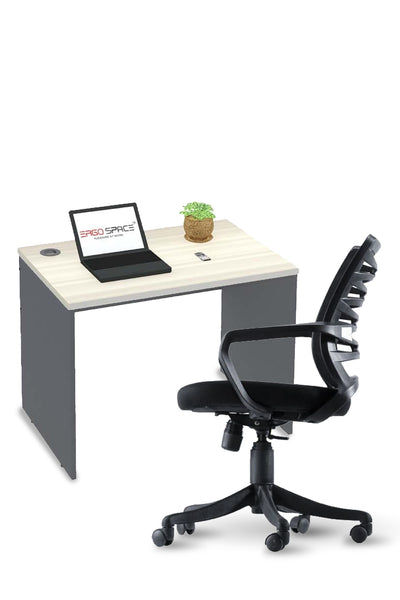 Chair and office table combo, Ergonomic Office chair, Office table , Chair, Table, Ergo Space Furniture