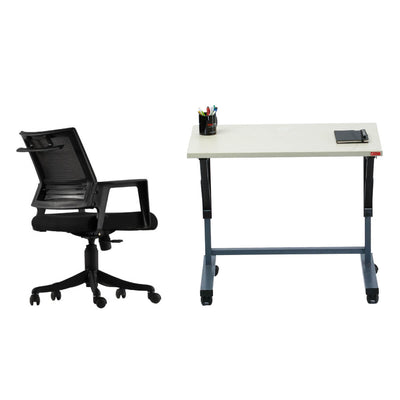 Chair and office table combo, Office chair, movable Office table, Chair, Table, Ergo Space Furniture