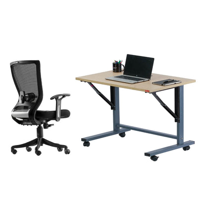 Chair and Movable table combo, Ergonomic Office chair, Office table , Chair, Table, Ergo Space Furniture